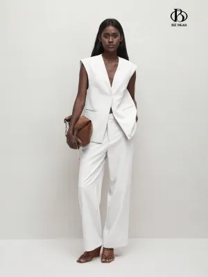 Traje de verano para mujeres con chaleco y pantalones