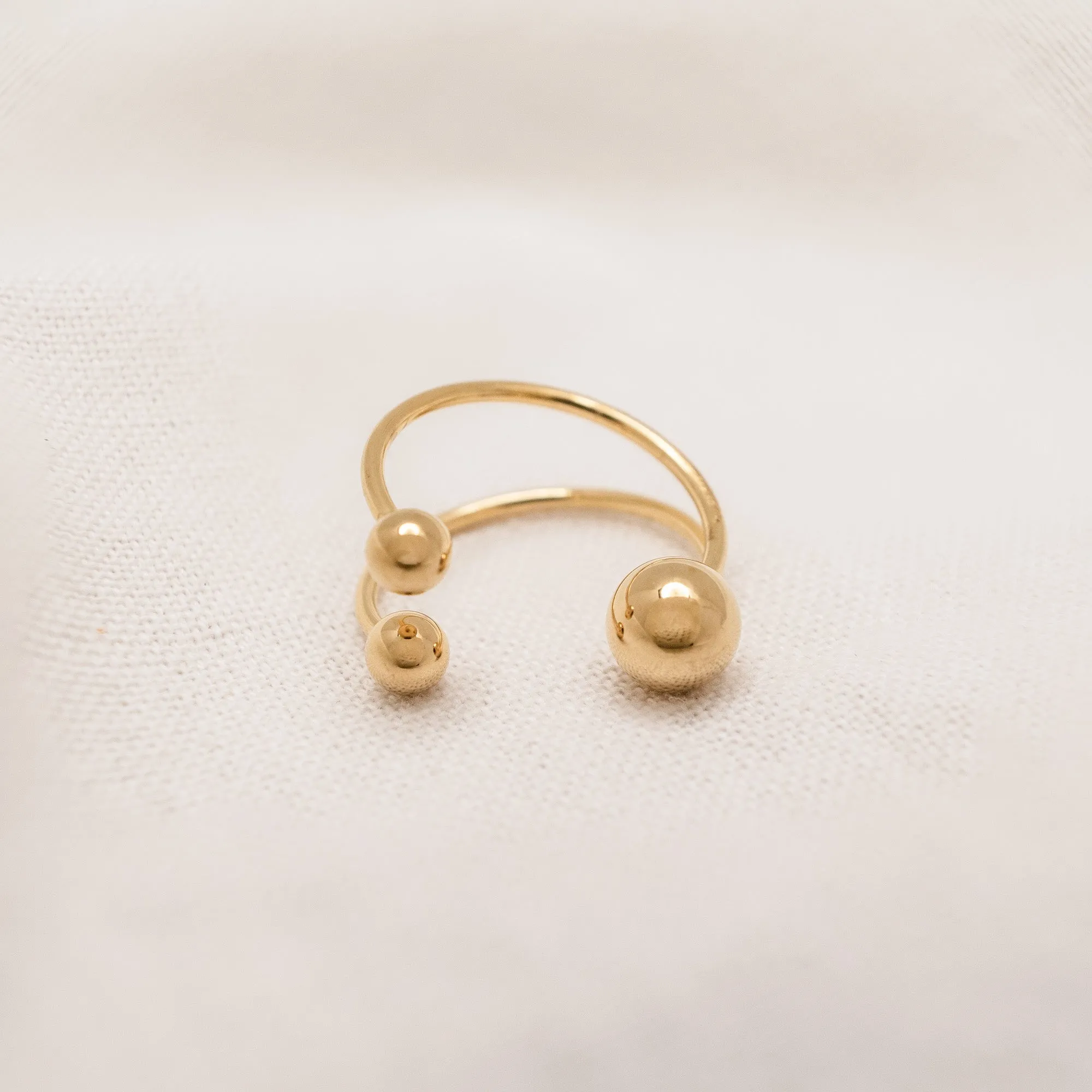 Triple Orb Ring