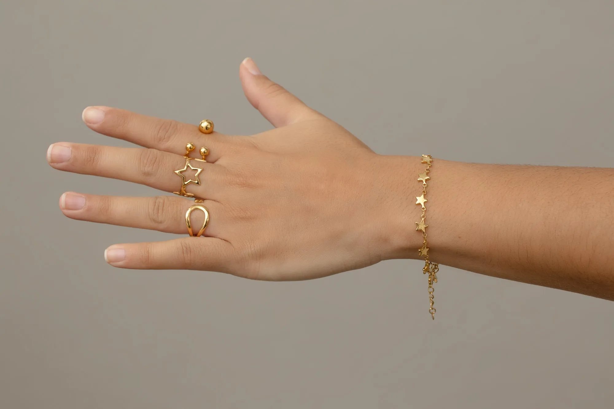 Triple Orb Ring