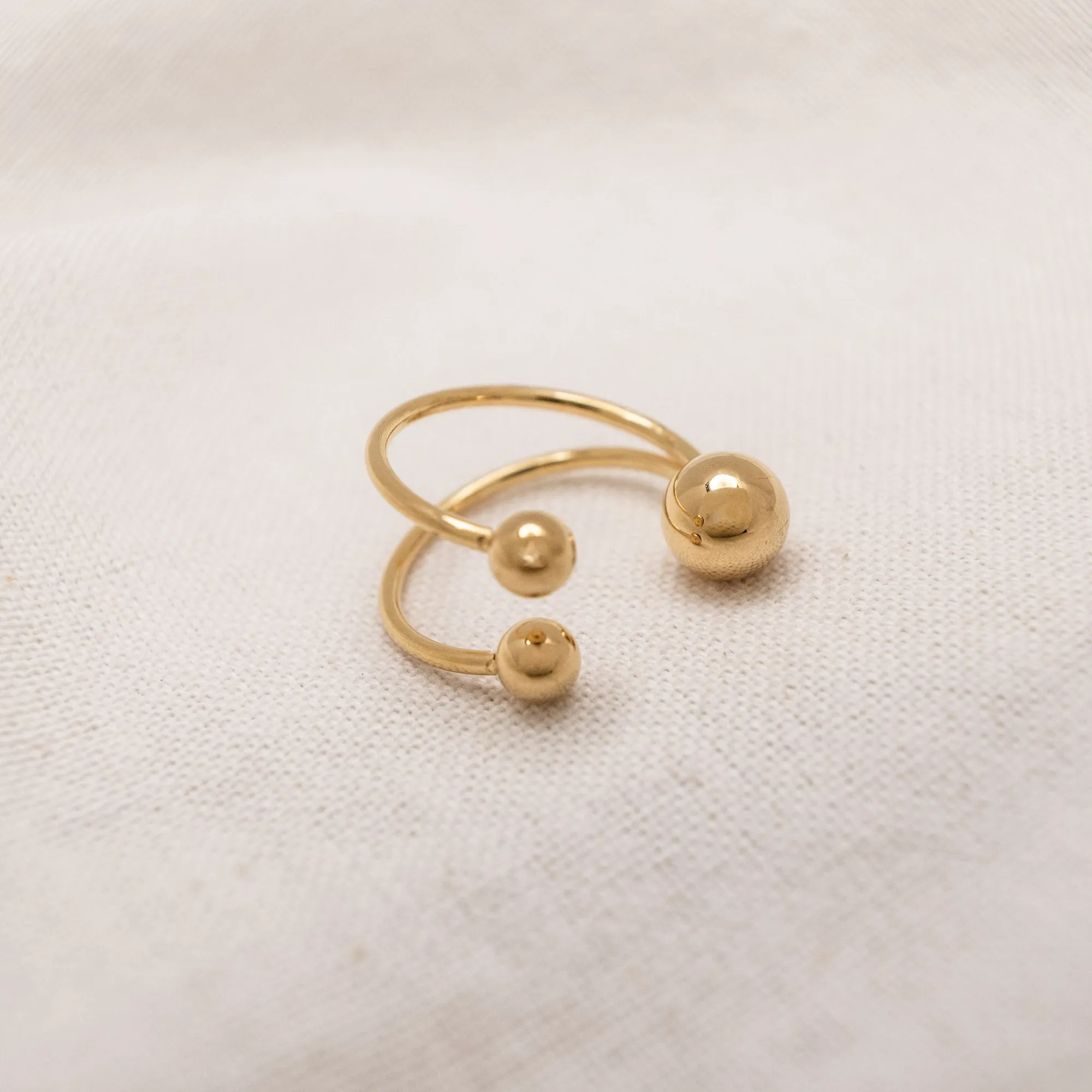 Triple Orb Ring