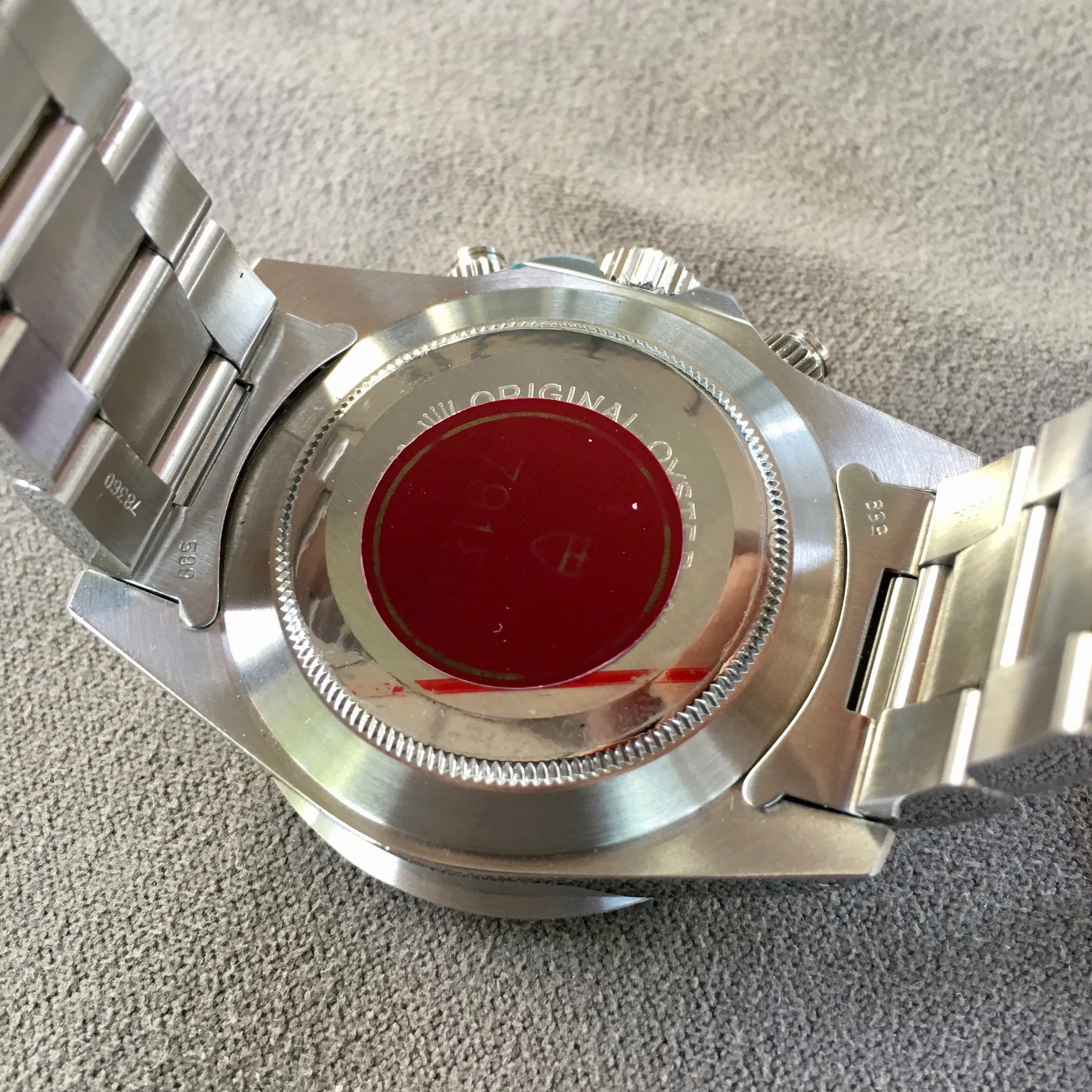 Tudor Big Block 79180 Steel Chronograph Panda Watch Like New Old Stock w/ Box & Papers Circa 1993