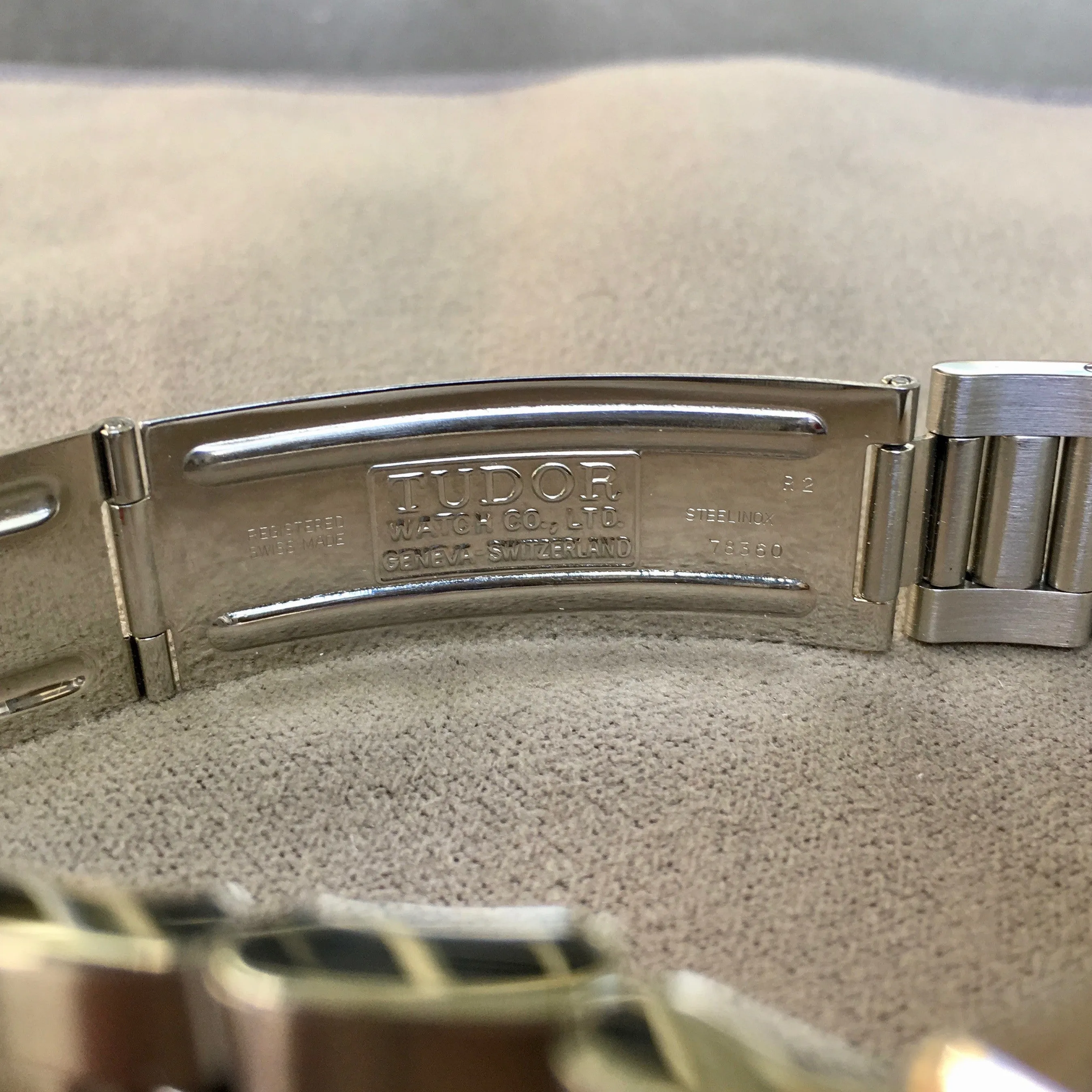 Tudor Big Block 79180 Steel Chronograph Panda Watch Like New Old Stock w/ Box & Papers Circa 1993