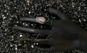 Tulip Adjustable American Diamond Rings