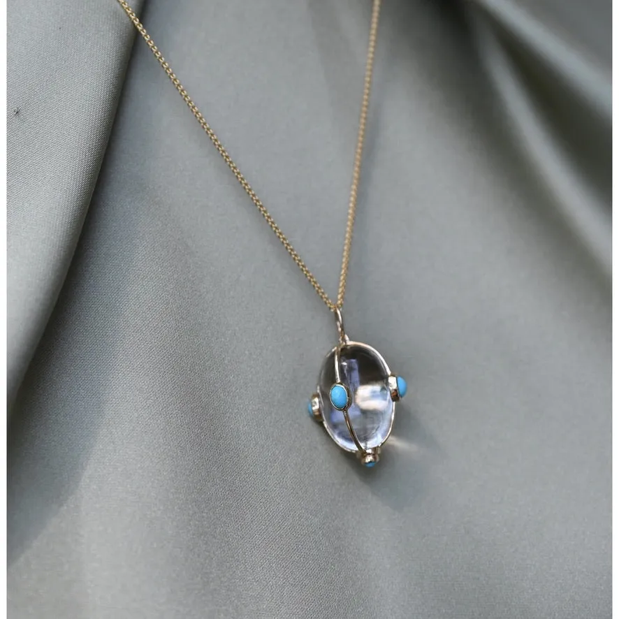 Turquoise Crystal Orb