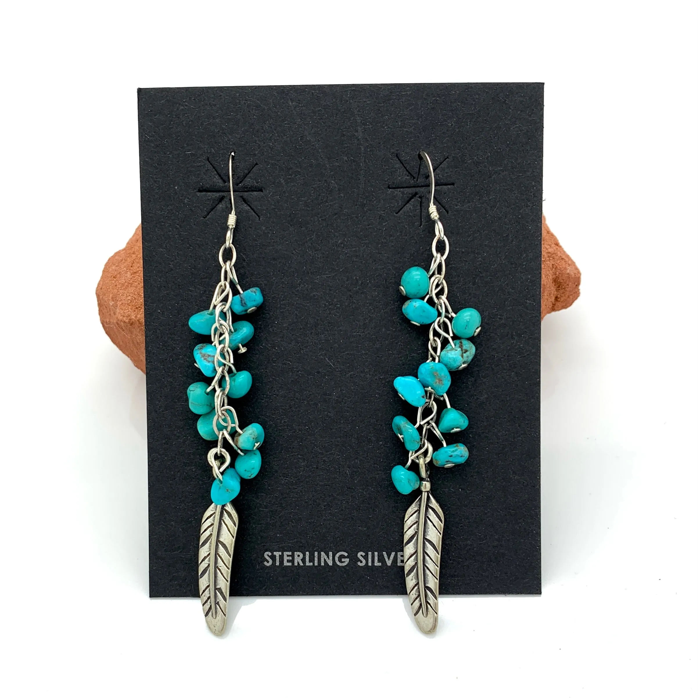 Turquoise Nugget   Feathers
