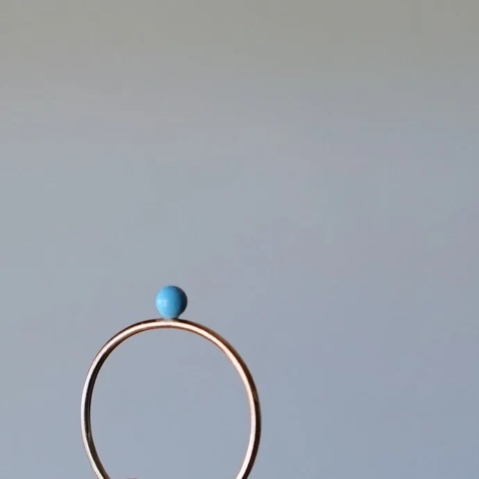Turquoise Orb Ring