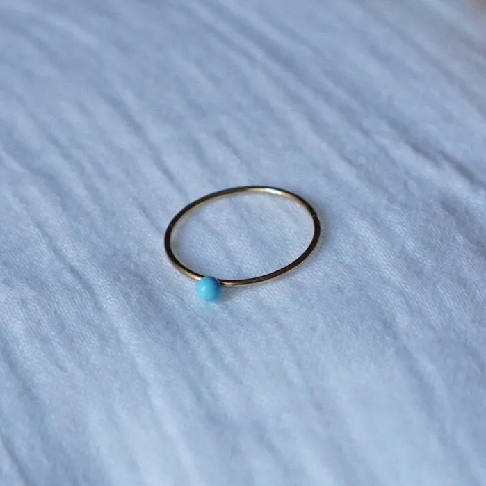 Turquoise Orb Ring