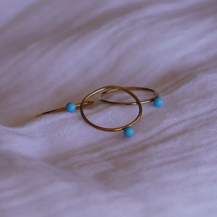 Turquoise Orb Ring