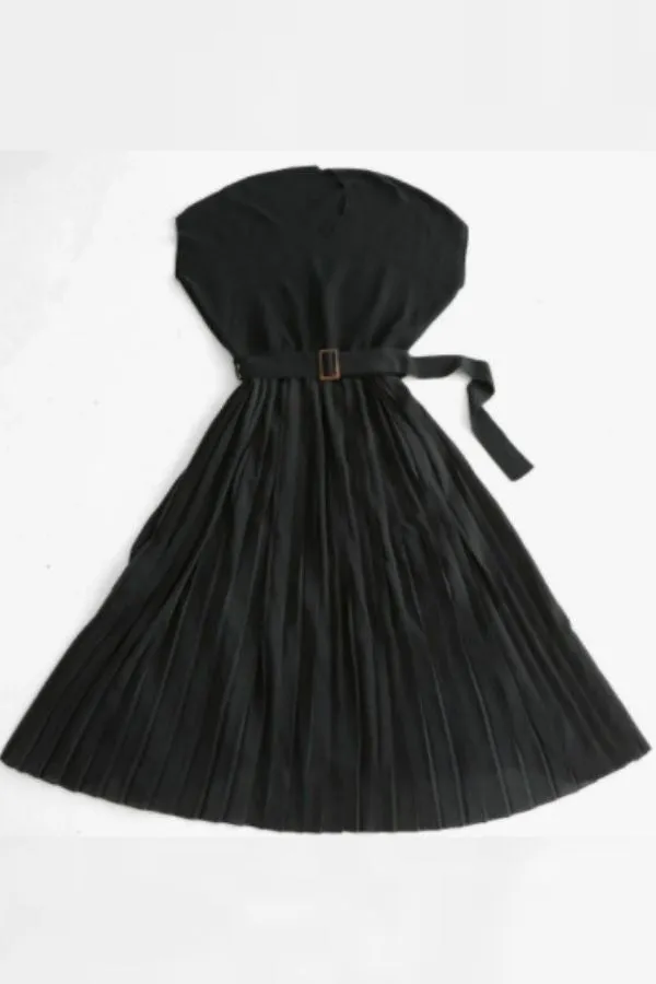 V Neck Chiffon Maxi Dress with Belt(Fit up to 220lbs)
