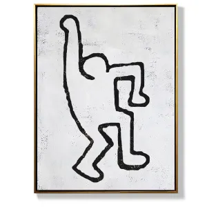 Vertical Abstract Dancing Man Painting H202V