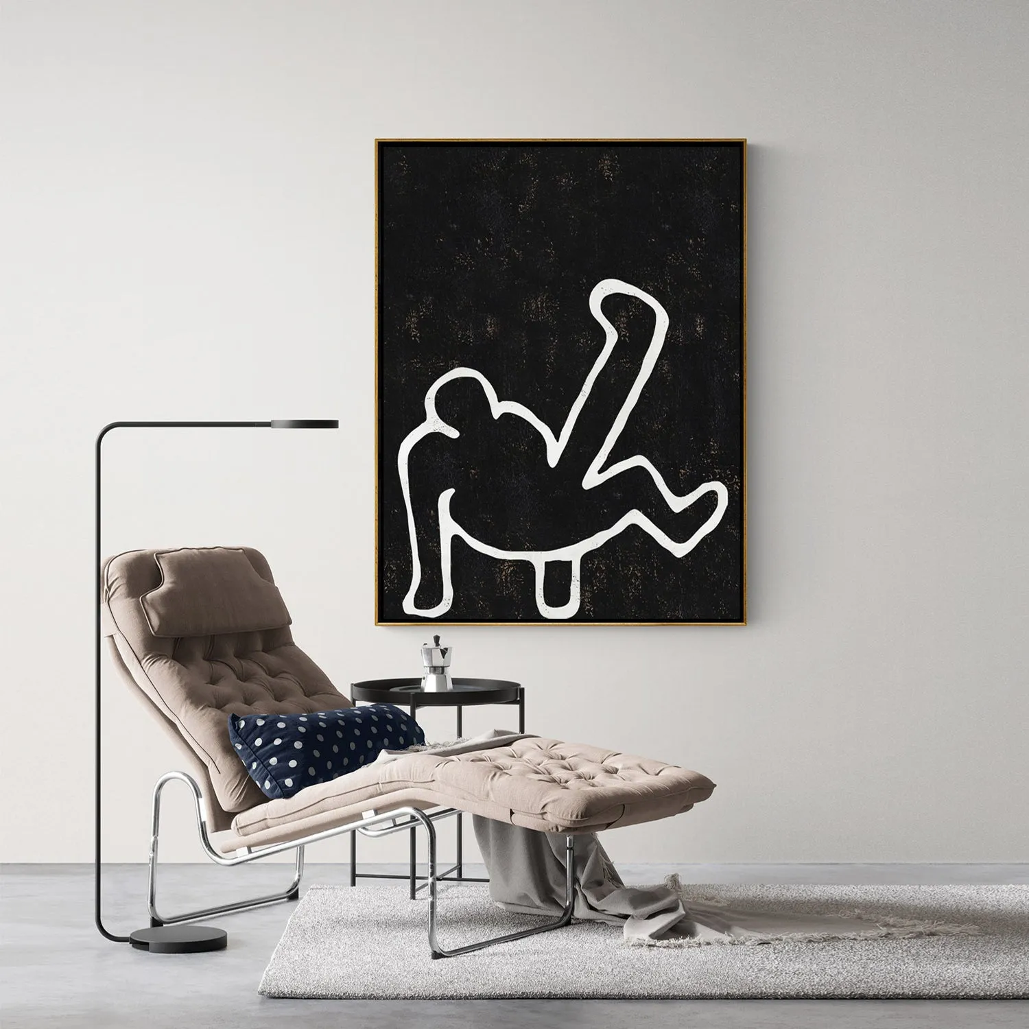 Vertical Abstract Dancing Man Painting H205VR