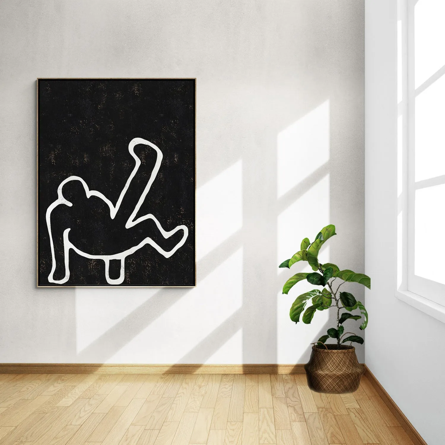 Vertical Abstract Dancing Man Painting H205VR