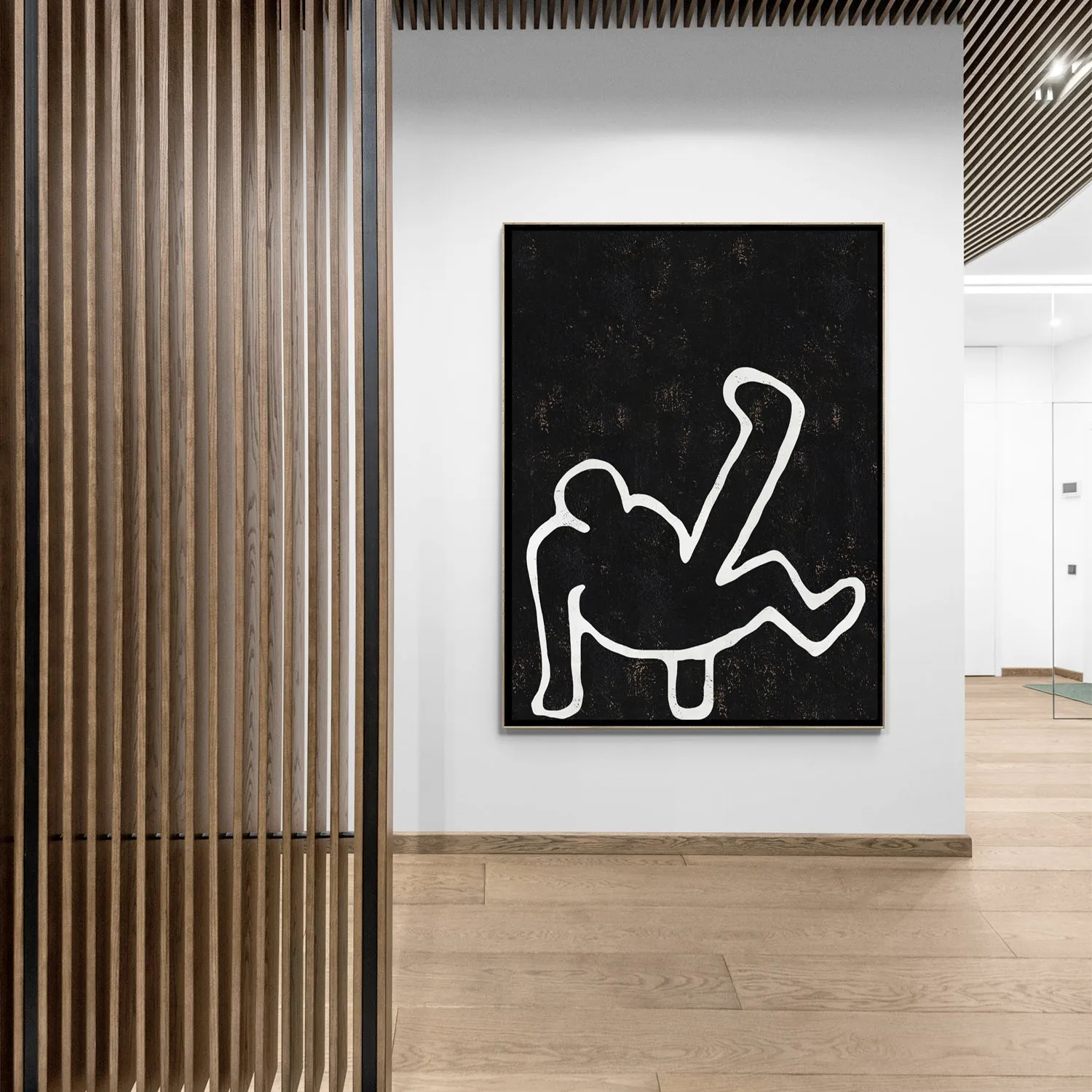 Vertical Abstract Dancing Man Painting H205VR