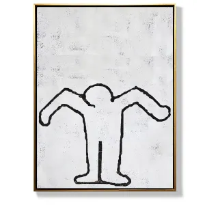 Vertical Abstract Dancing Man Painting H210V