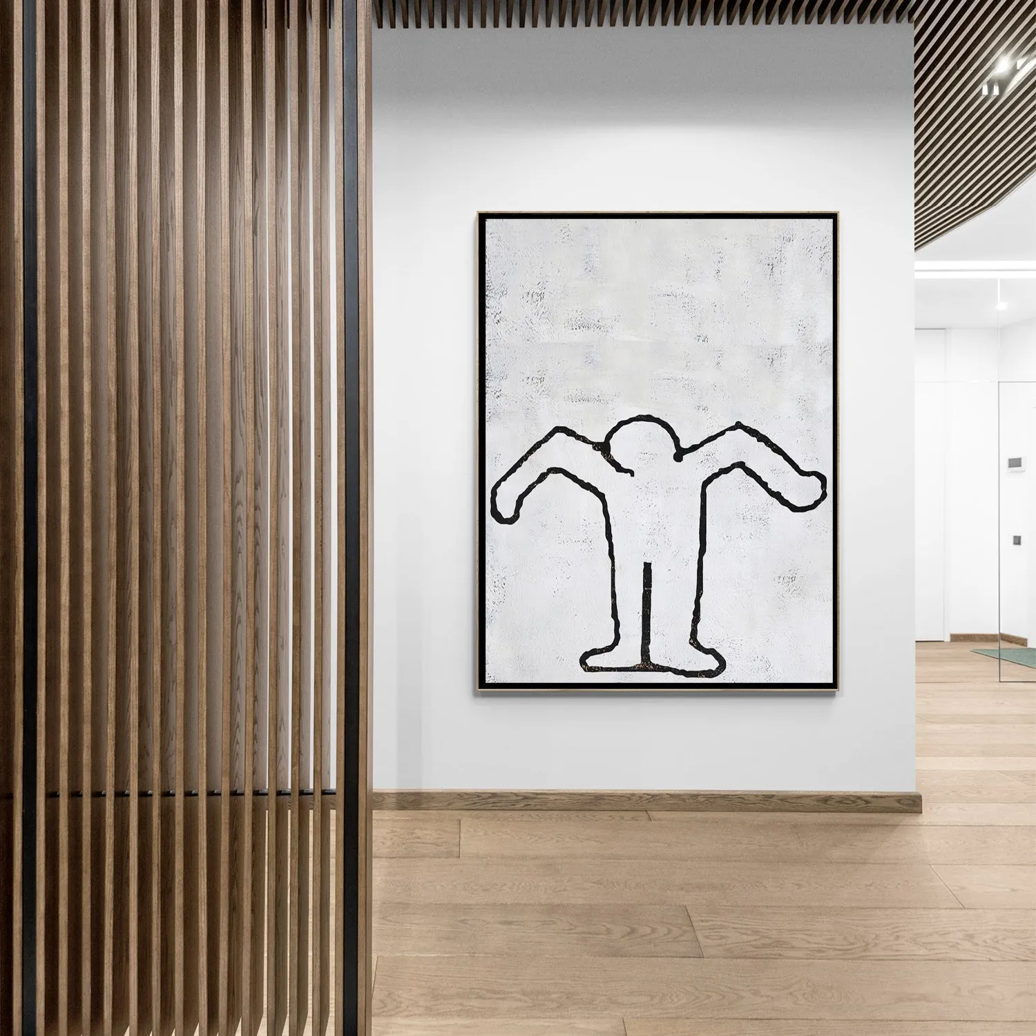 Vertical Abstract Dancing Man Painting H210V