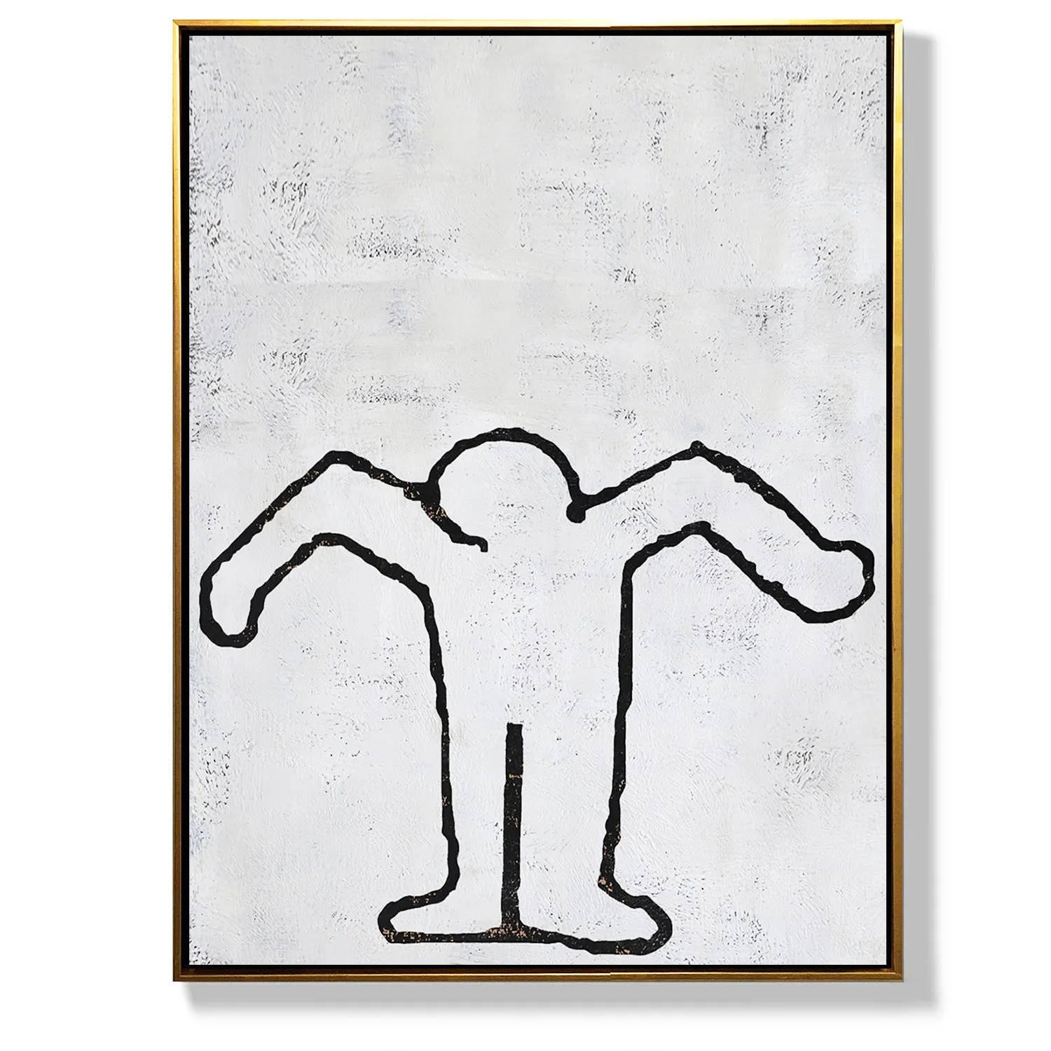 Vertical Abstract Dancing Man Painting H210V
