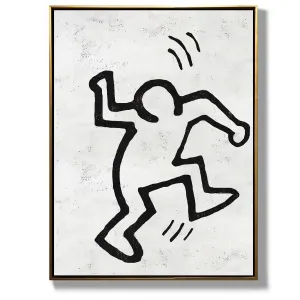 Vertical Abstract Dancing Man Painting H319V