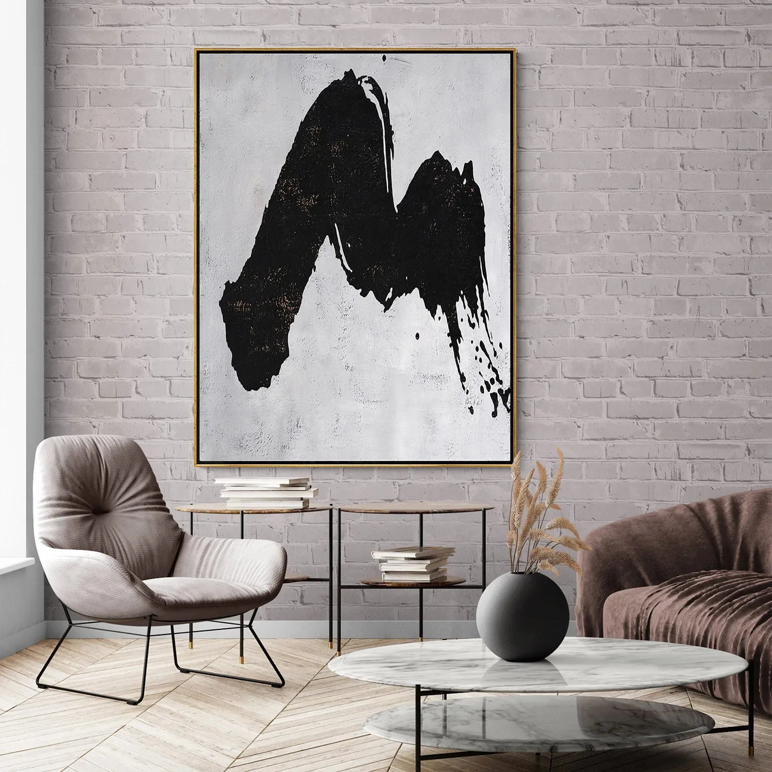 Vertical abstract Landscape painting H31V