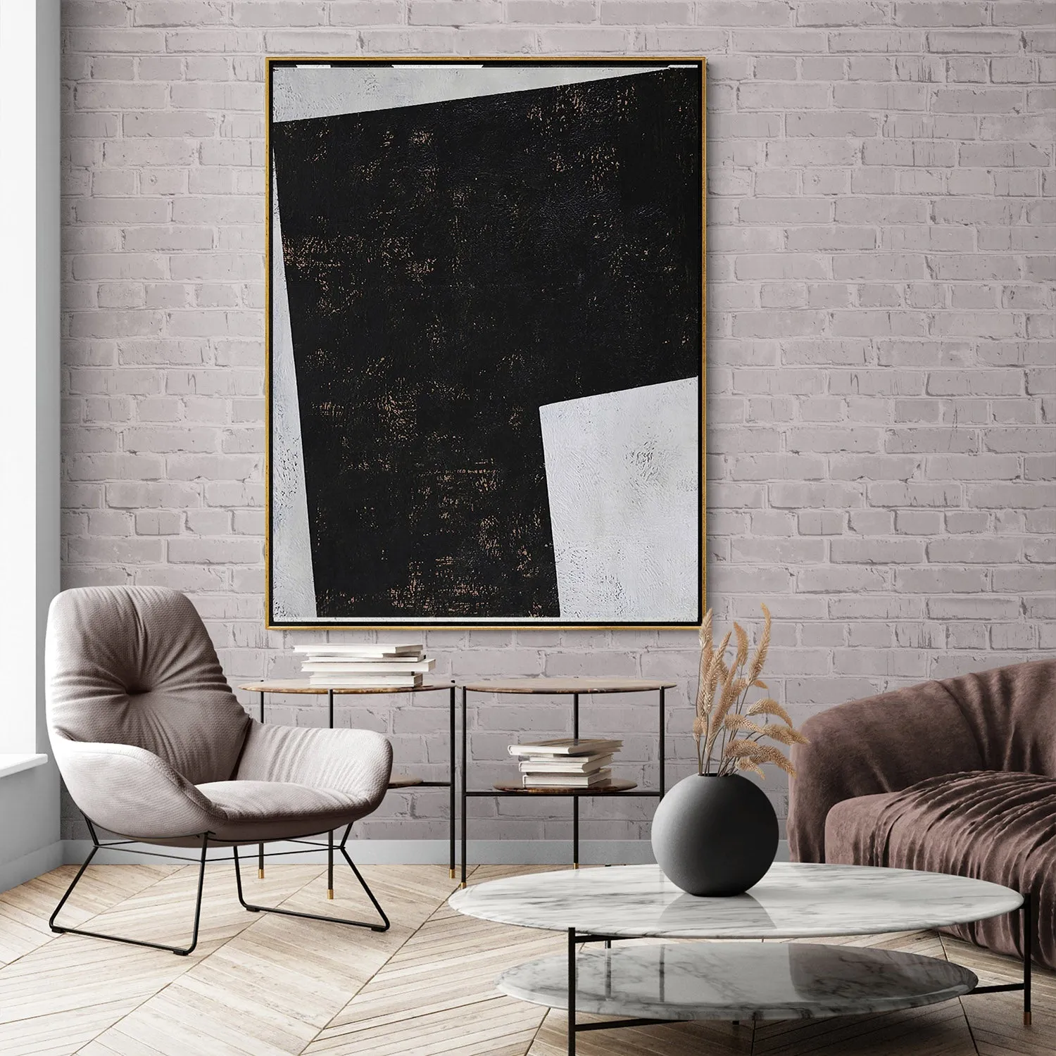 Vertical Geometric Painting H127V