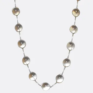Victorian "Pool of Light" Silver Necklace