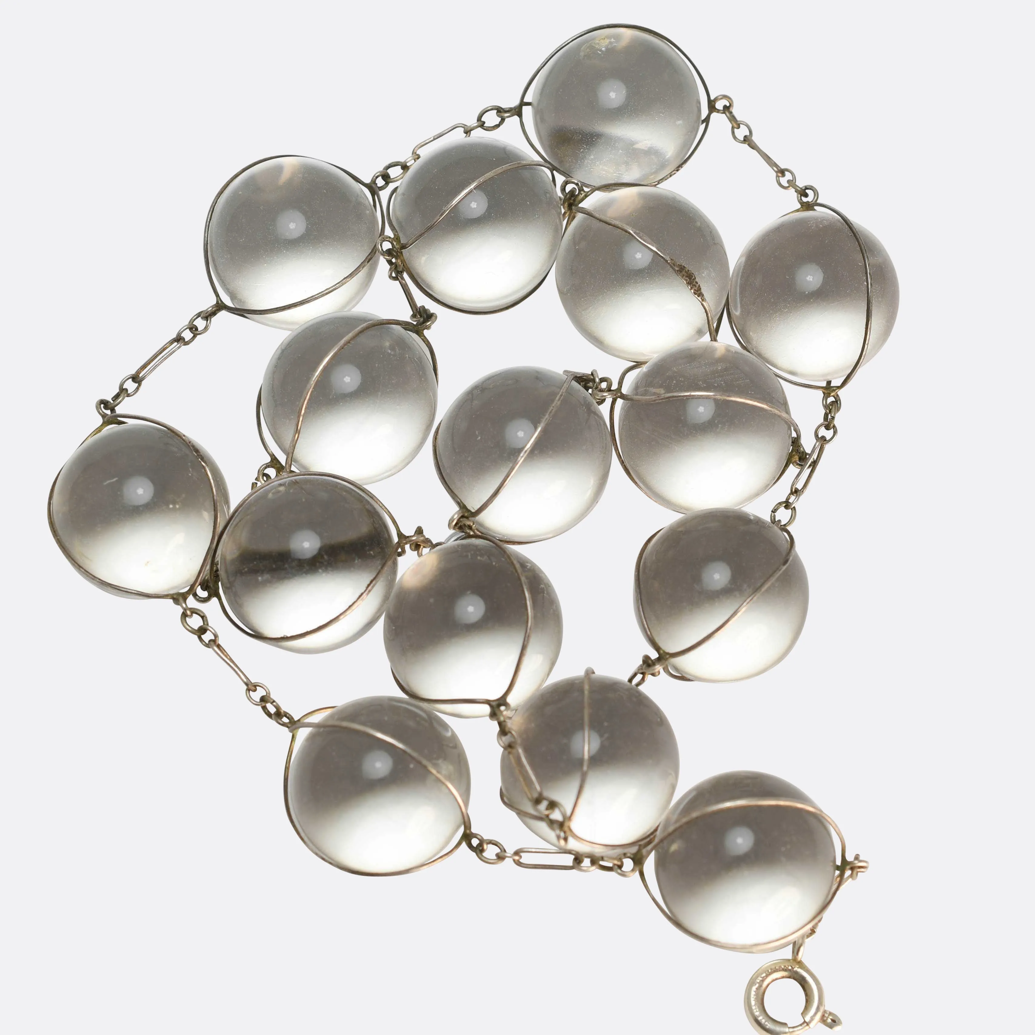 Victorian "Pool of Light" Silver Necklace