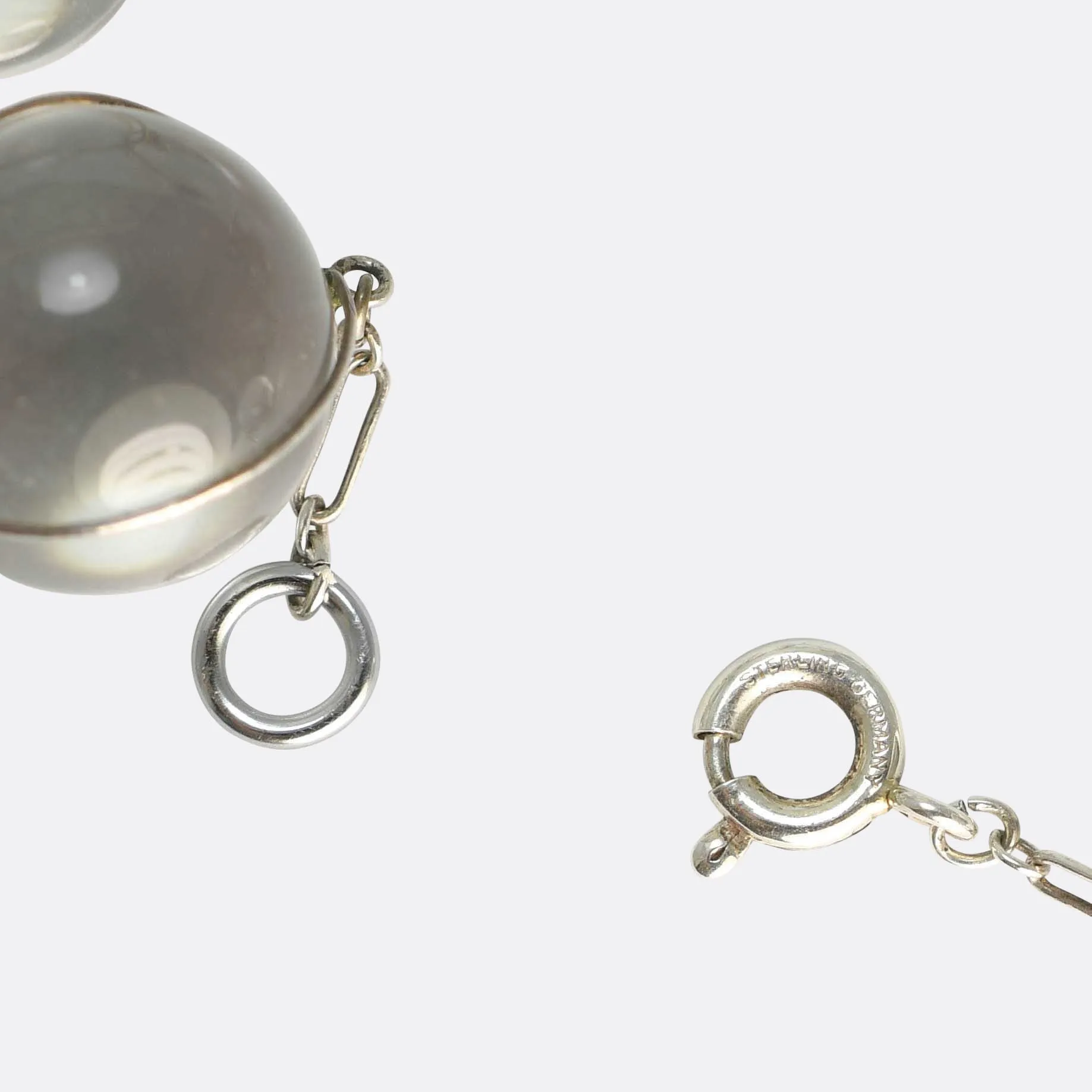 Victorian "Pool of Light" Silver Necklace