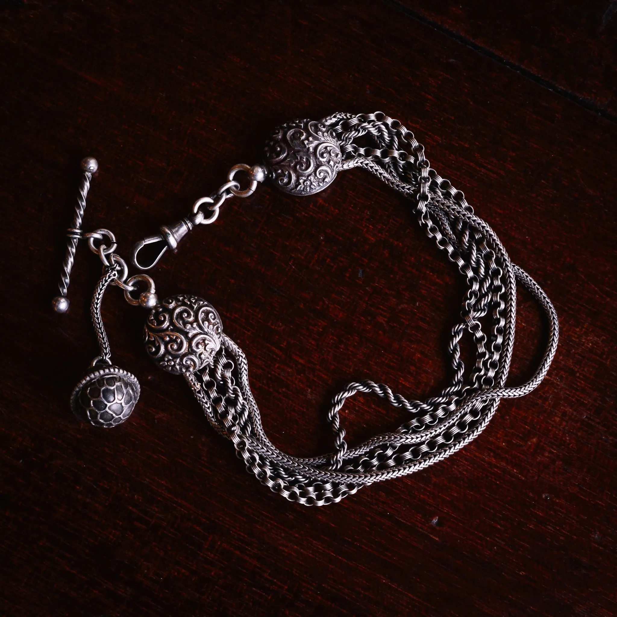 Victorian Silver Albertina Chain