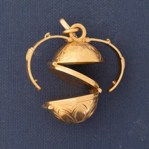 Vintage Orb Locket Pendant