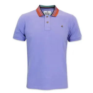 Vivienne Westwood - Striped Collar Polo Shirt in Lilac