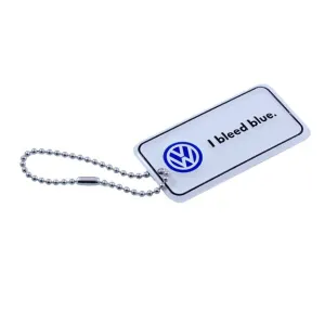VW I Bleed Blue Keytag