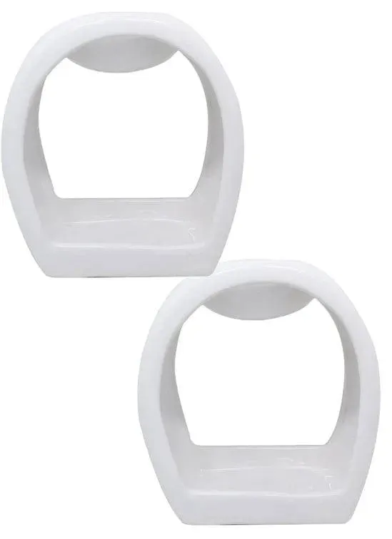 Wax Oil Warmer White Round Orb - 2 Pack