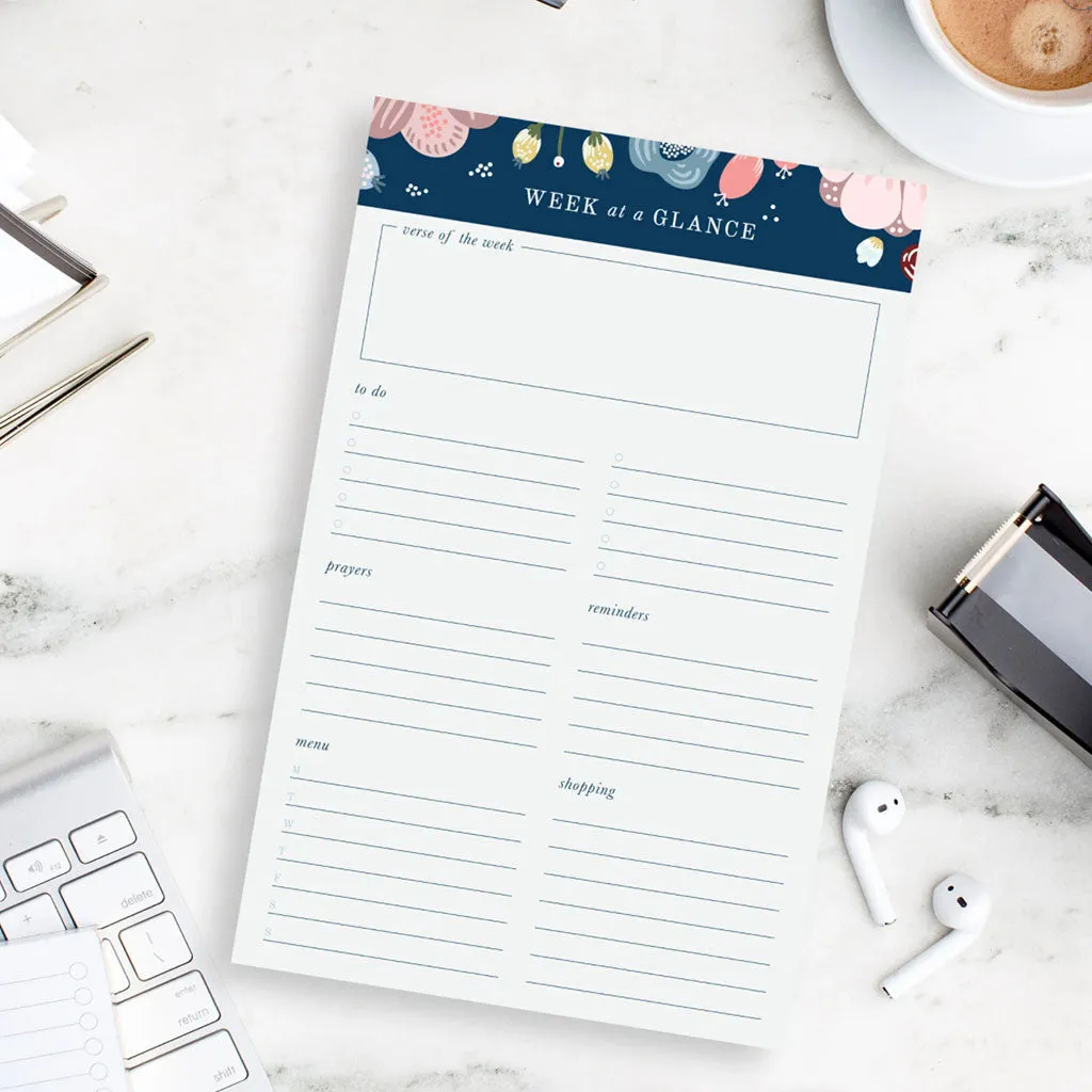 Week at a Glance Notepad