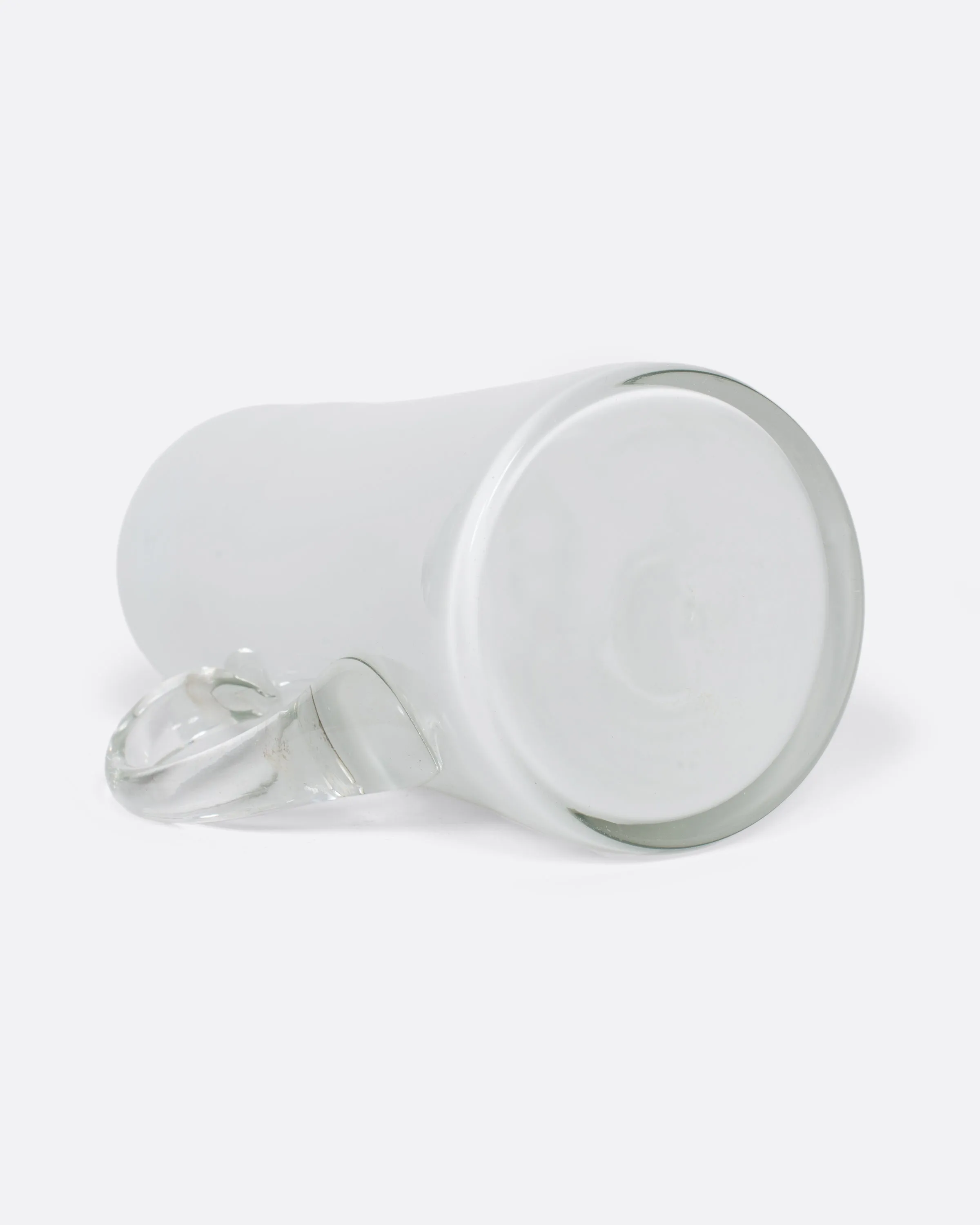 White Cased Glass Pitcher