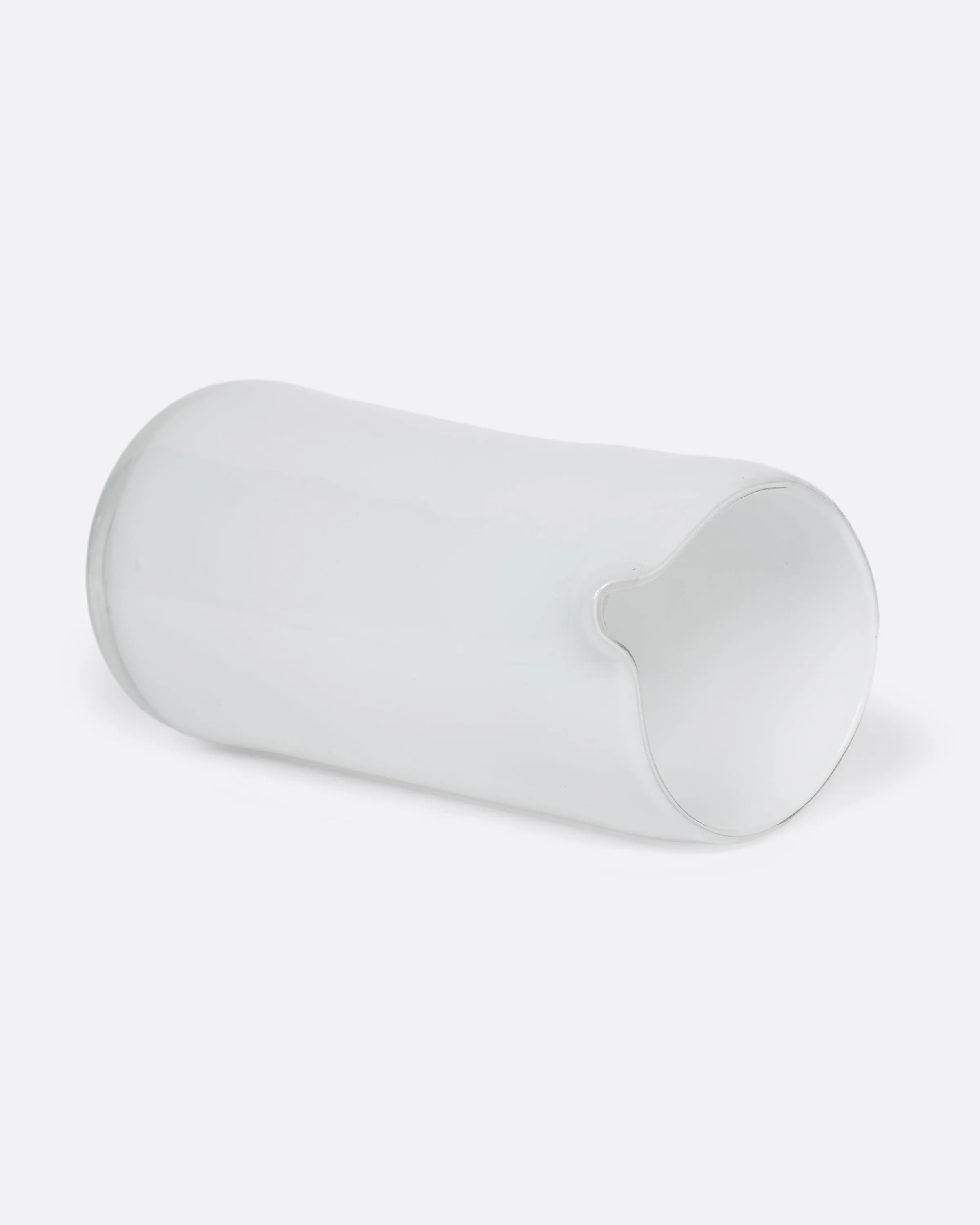 White Cased Glass Pitcher