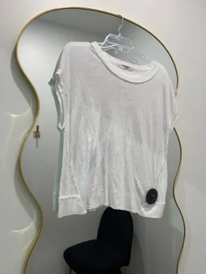 White Stop Playin' Textured Tee by Project Social T