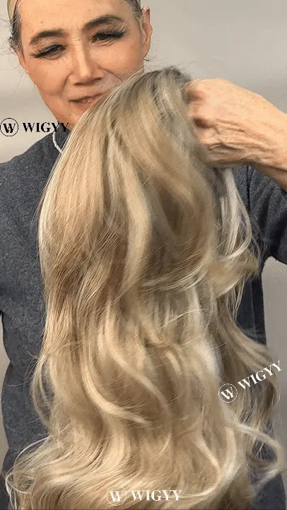 Wigyy Highlighted Curl Daily Use Elegant Wig