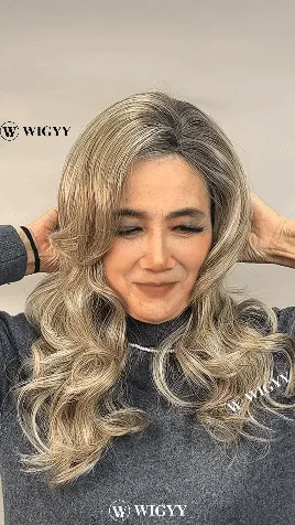 Wigyy Highlighted Curl Daily Use Elegant Wig