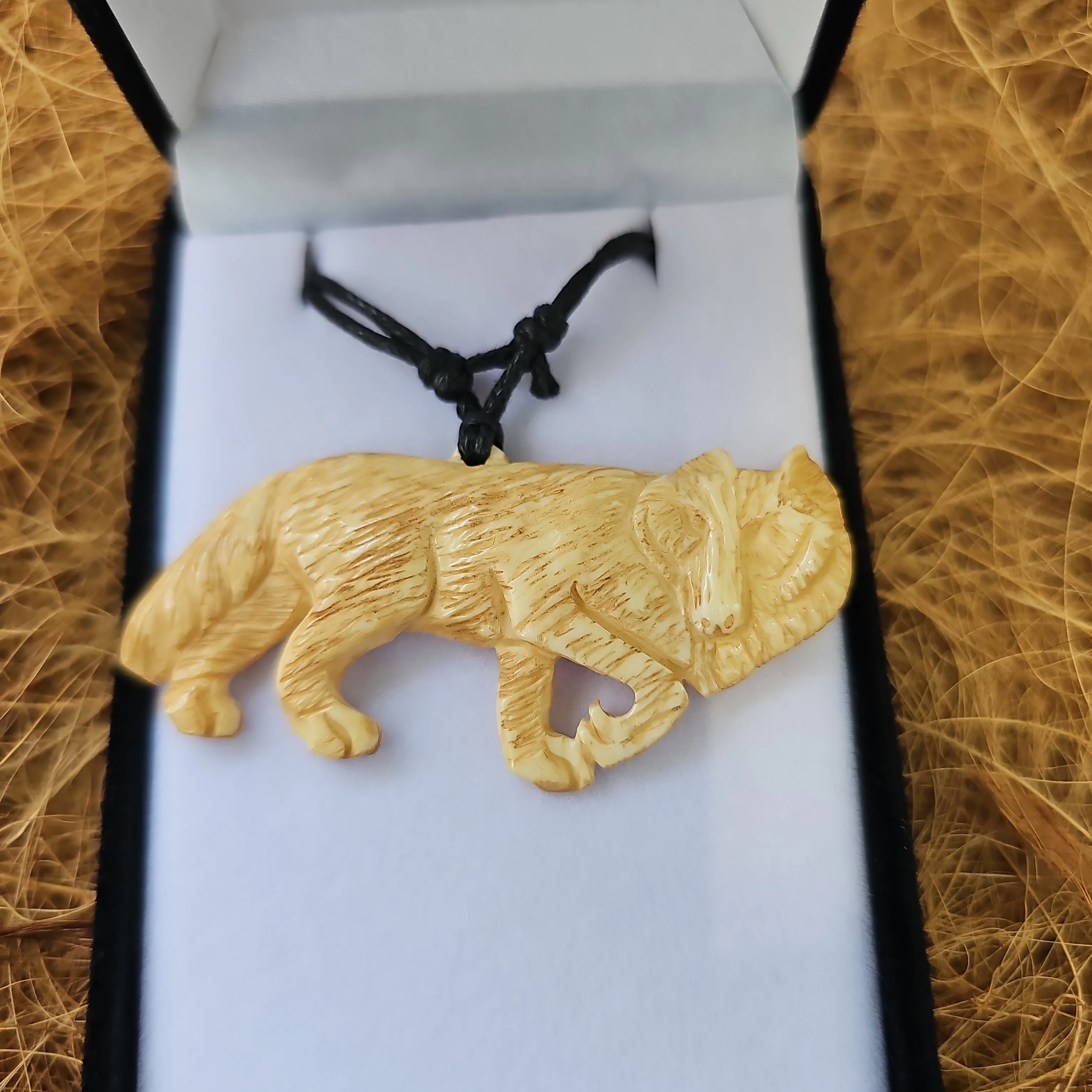 Wolf Bone Carving