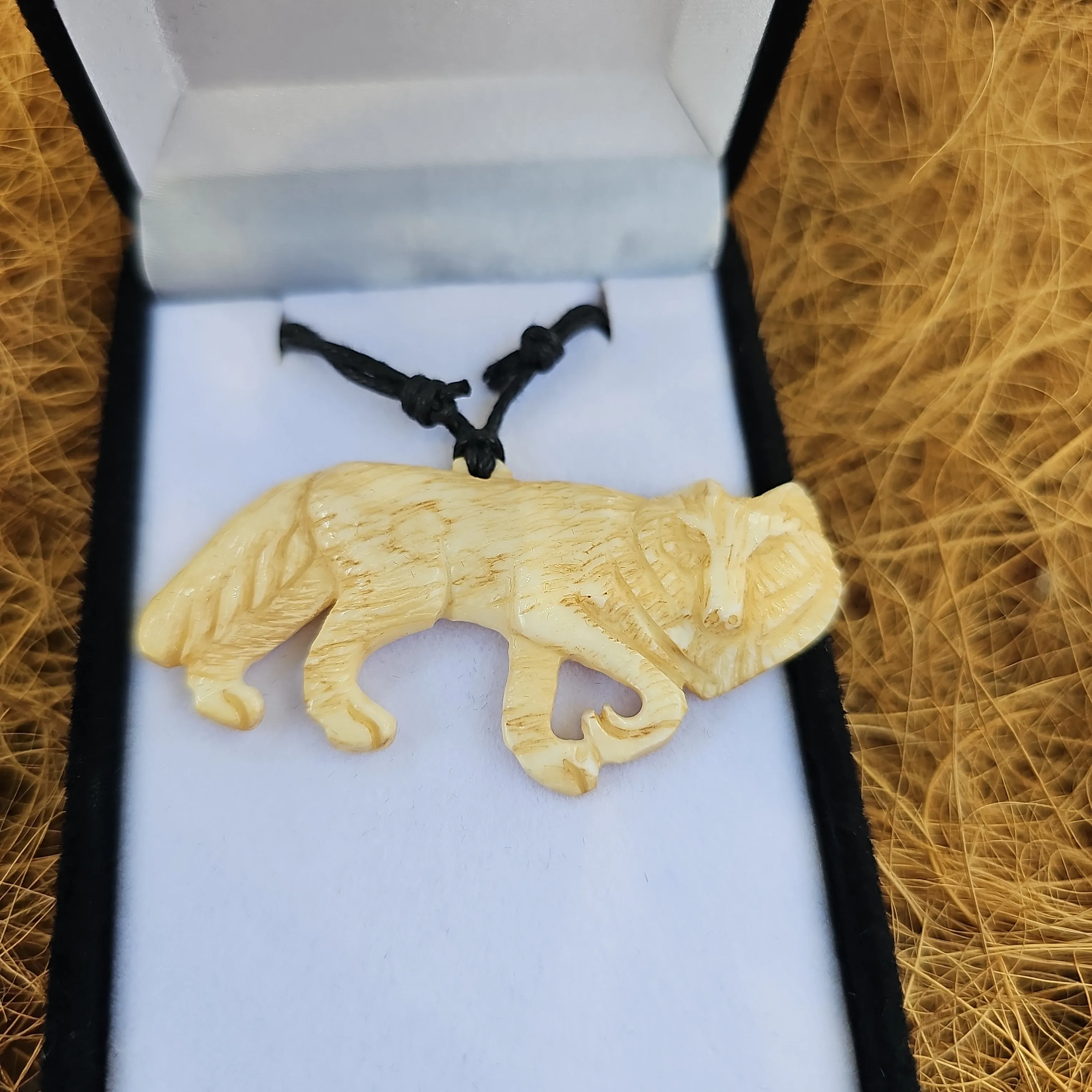 Wolf Bone Carving