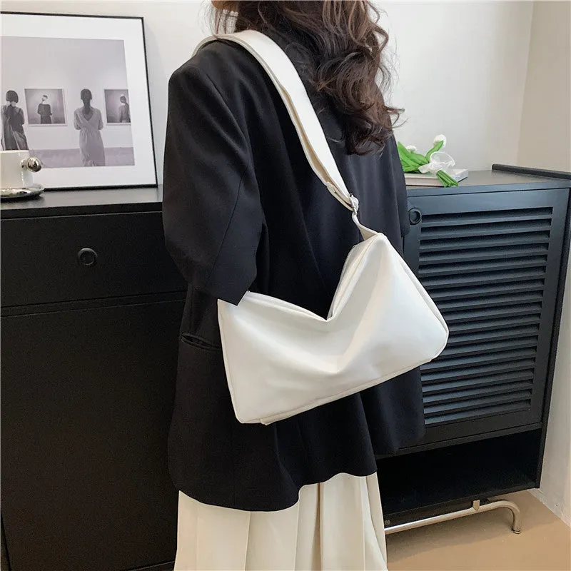 Women's Large Capacity Totes Fashion Simple Retro Crossbody Bags