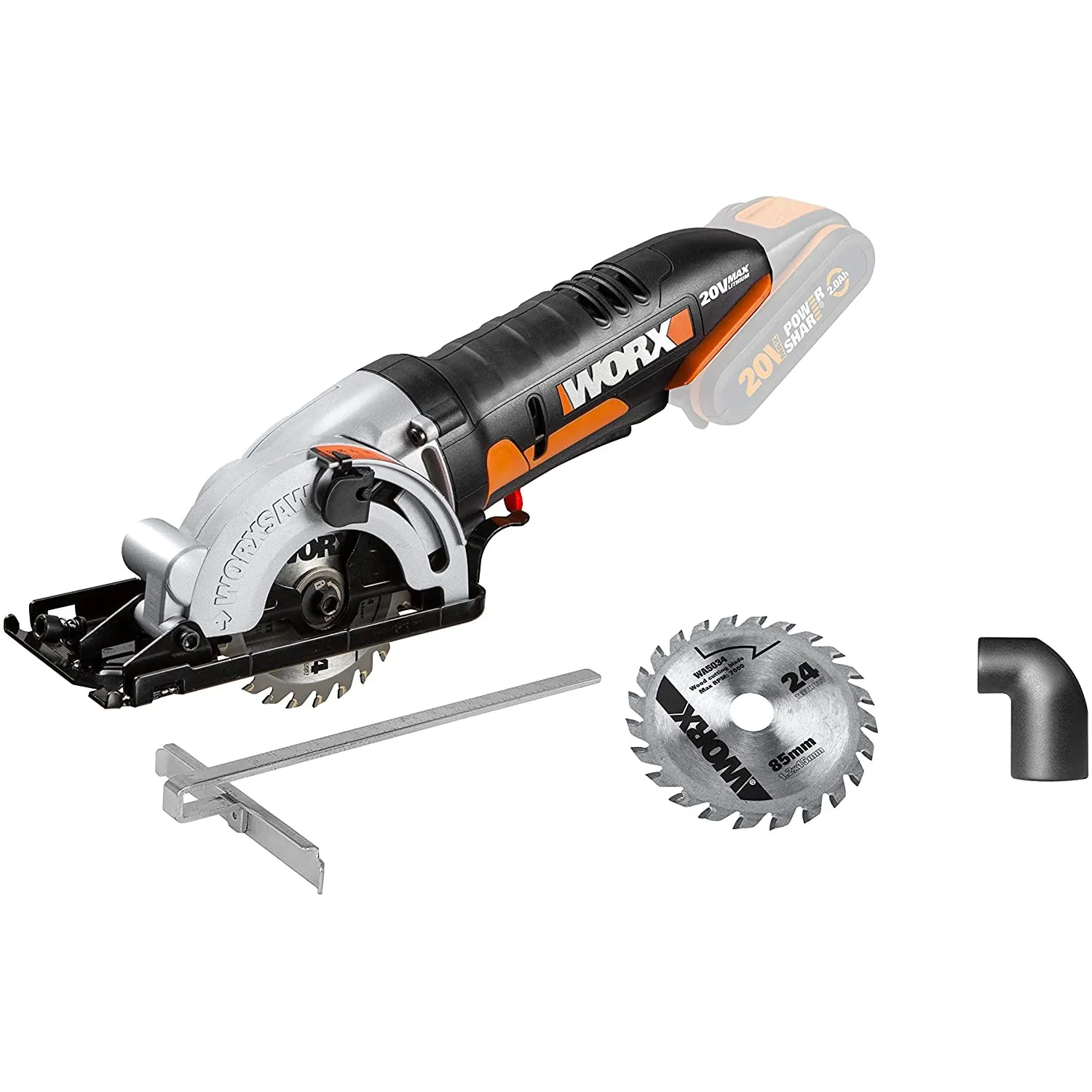 WORX WX527.9 18V (20V Max) Worxsaw Cordless Compact Circular Saw  بدون شاحن او بطارية