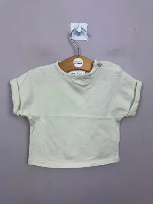 Zara apple green t-shirt 1-3m